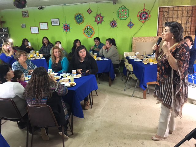 En campamento Manuel Bustos, alcaldesa Virginia Reginato participó en actividad de conmemoración del Día de la Mujer