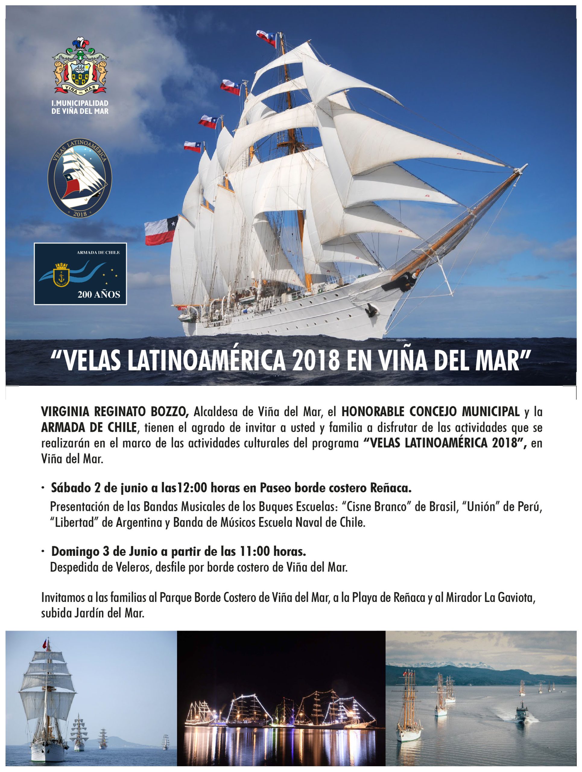 Invitan a la comunidad de Viña del Mar a participar de actividades de “Velas Latinoamérica 2018”