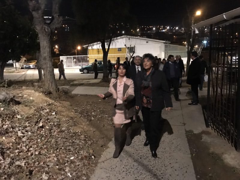 Nuevas luminarias que benefician a la comunidad de Canal Beagle inauguró alcaldesa Virginia Reginato