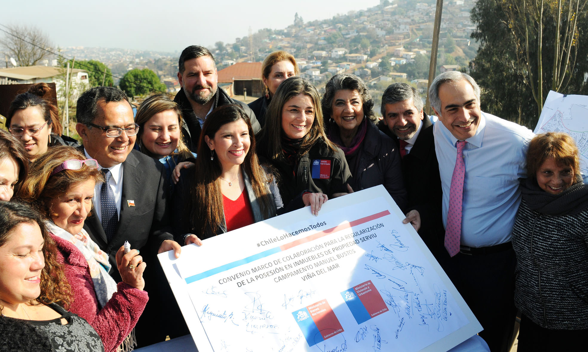 Gestiones para regularizar asentamientos irregulares destacó alcaldesa Virginia Reginato, en inicio del Plan Nacional de Campamentos