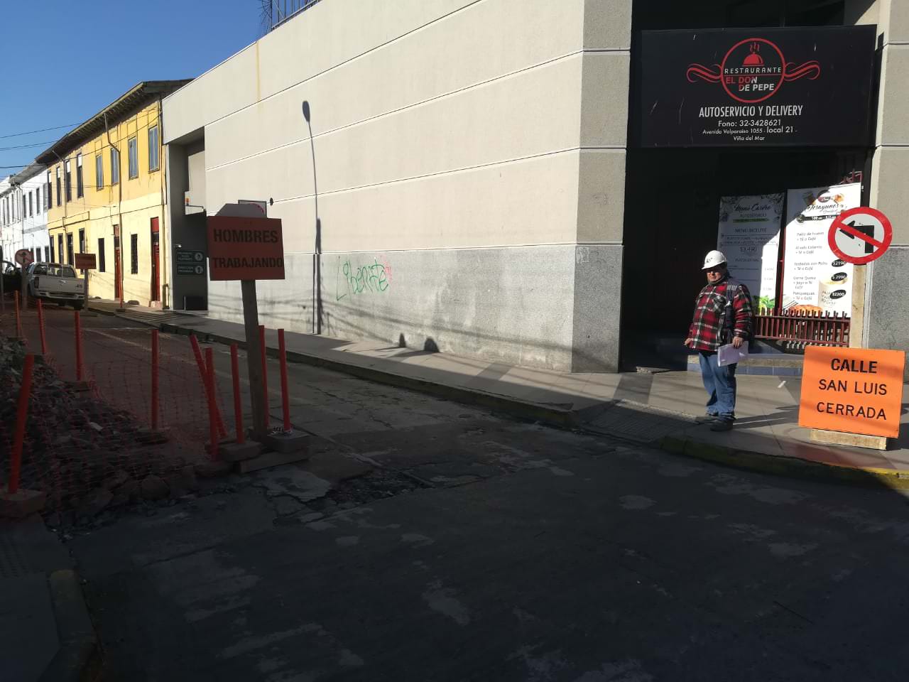 Municipalidad de Viña del Mar inició obras de reposición de calle San Luis