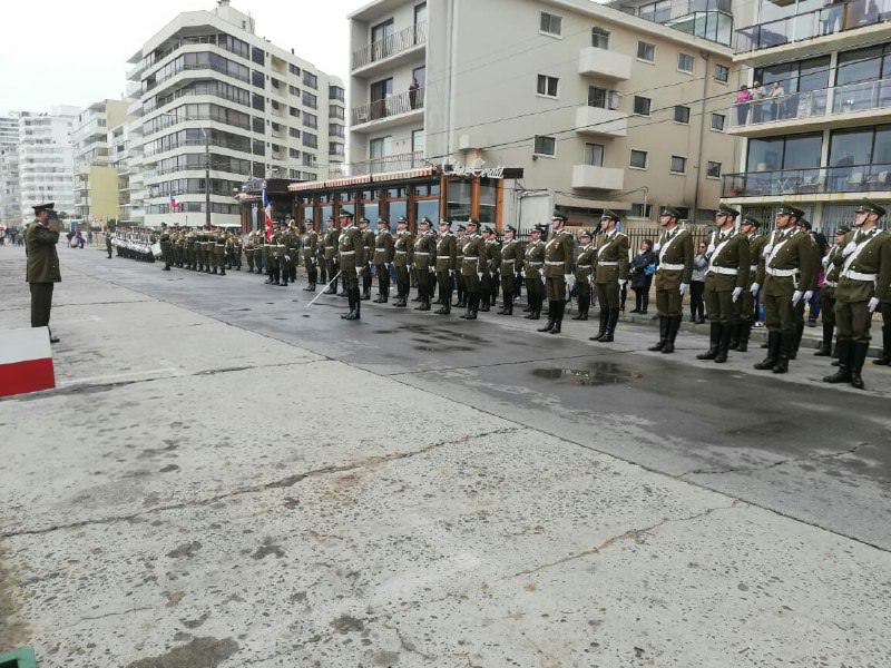 Carabineros realizó inédito desfile en Viña del Mar
