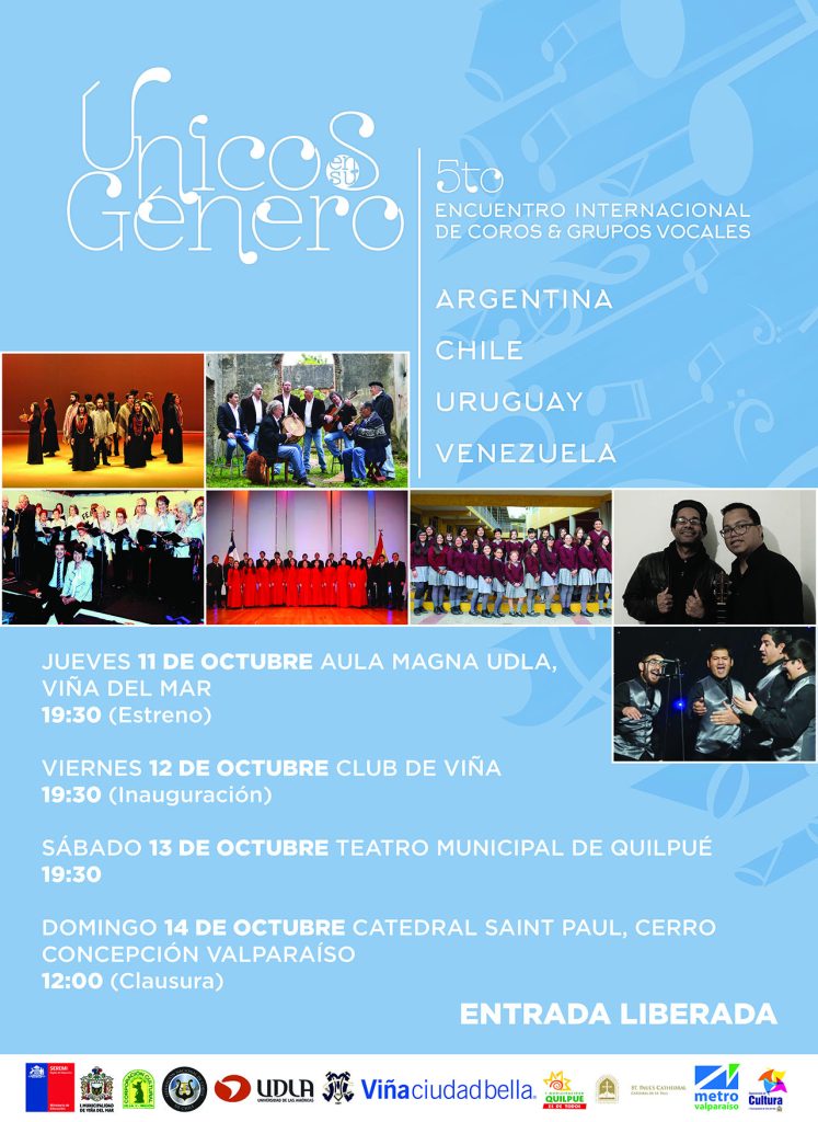 Imagen principal: Municipalidad de Viña del Mar invita a 5º Encuentro internacional de coros y grupos vocales “Únicos en su género”