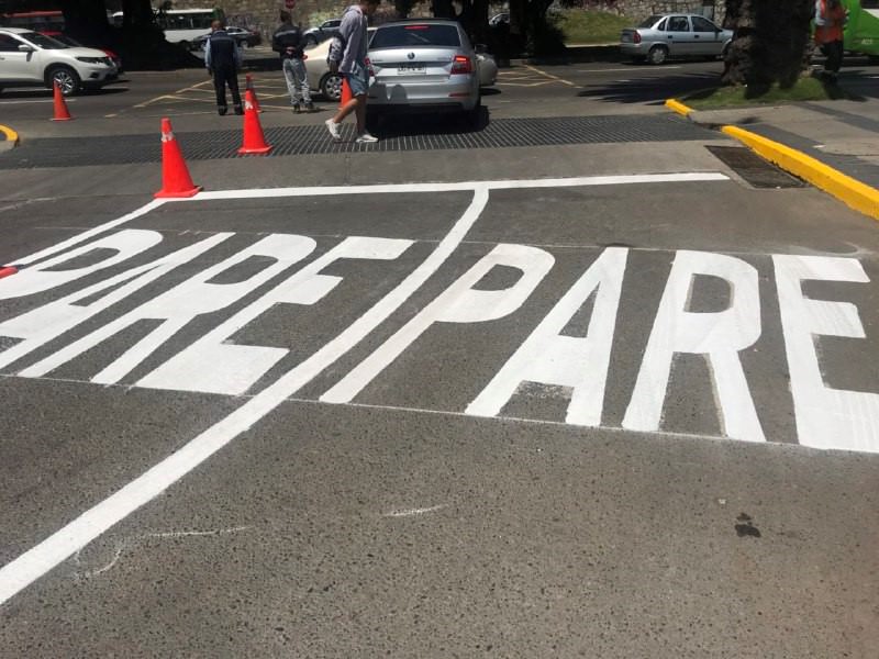 Municipio de Viña del Mar aumenta superficie de demarcación vial en la comuna con pintura termoplástica