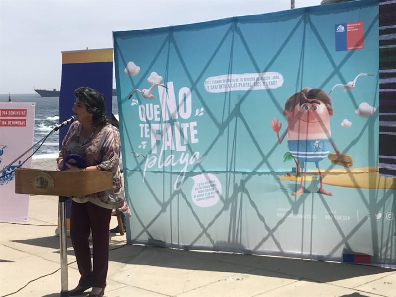 En Viña del Mar se lanzó a nivel nacional campaña de libre accesos a playas