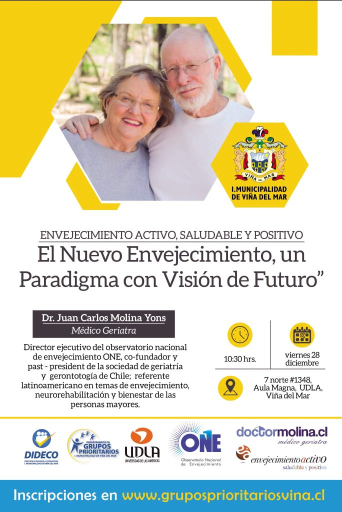 Imagen principal: Municipio de Viña del Mar invita a charla sobre envejecimiento activo, saludable y positivo