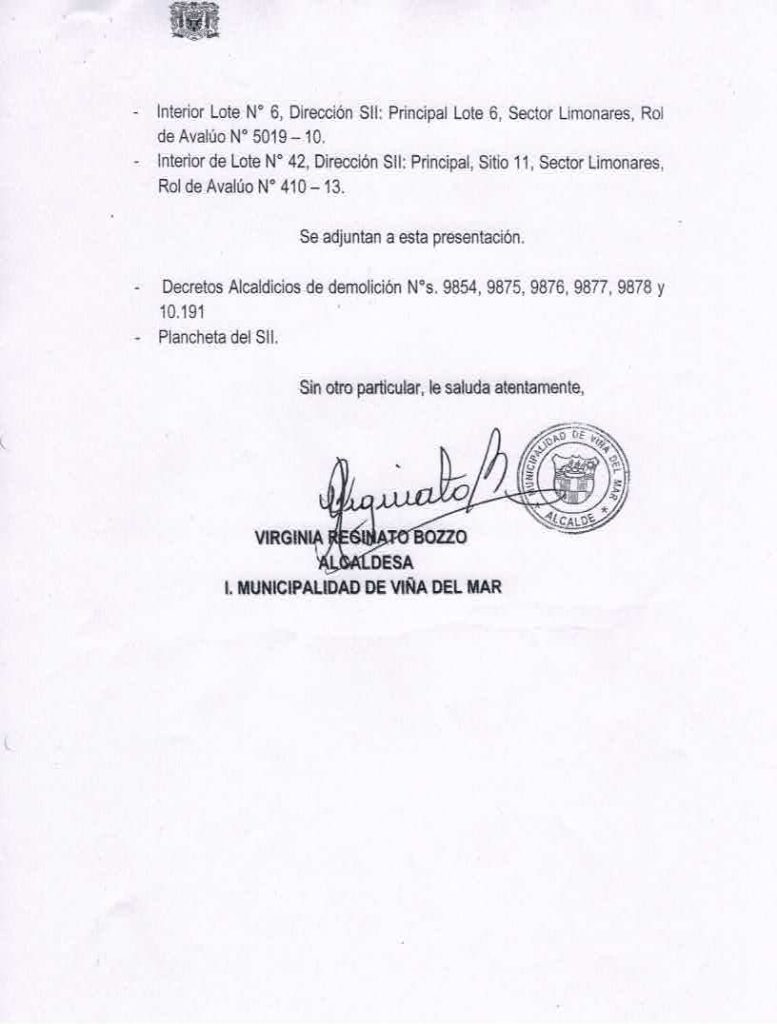 Imagen principal: Municipio de Viña del Mar solicitó auxilio de la fuerza pública para demolición y retiro de toma ilegal en sector Limonares