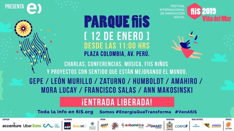 Festival de Innovación Social Fiis Viña 2019 presenta atractivos para toda la familia
