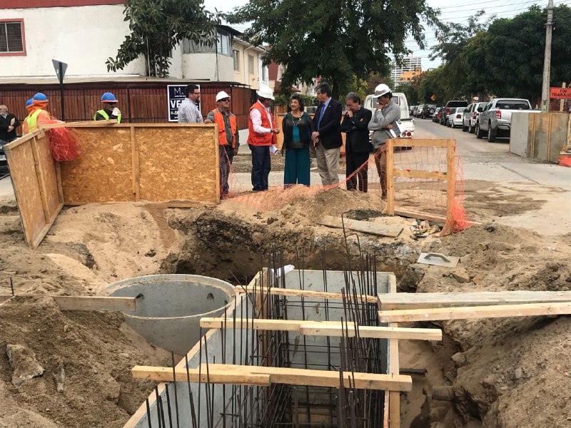 En Viña del Mar construyen tres nuevos pozos absorbentes para prevenir anegamientos durante el invierno