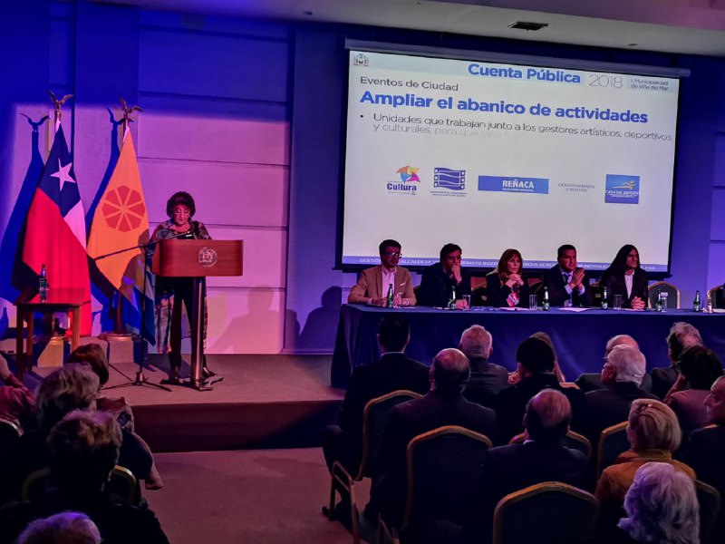 Alcaldesa Virginia Reginato destacó proyecto de desarrollo integral para Viña del Mar en Cuenta Pública de la Gestión Comunal 2018