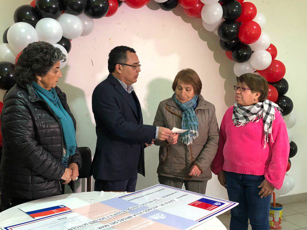 Junta de vecinos Villa Brisas del Mar de Glorias Navales ganó proyecto del fondo social Presidente de la República