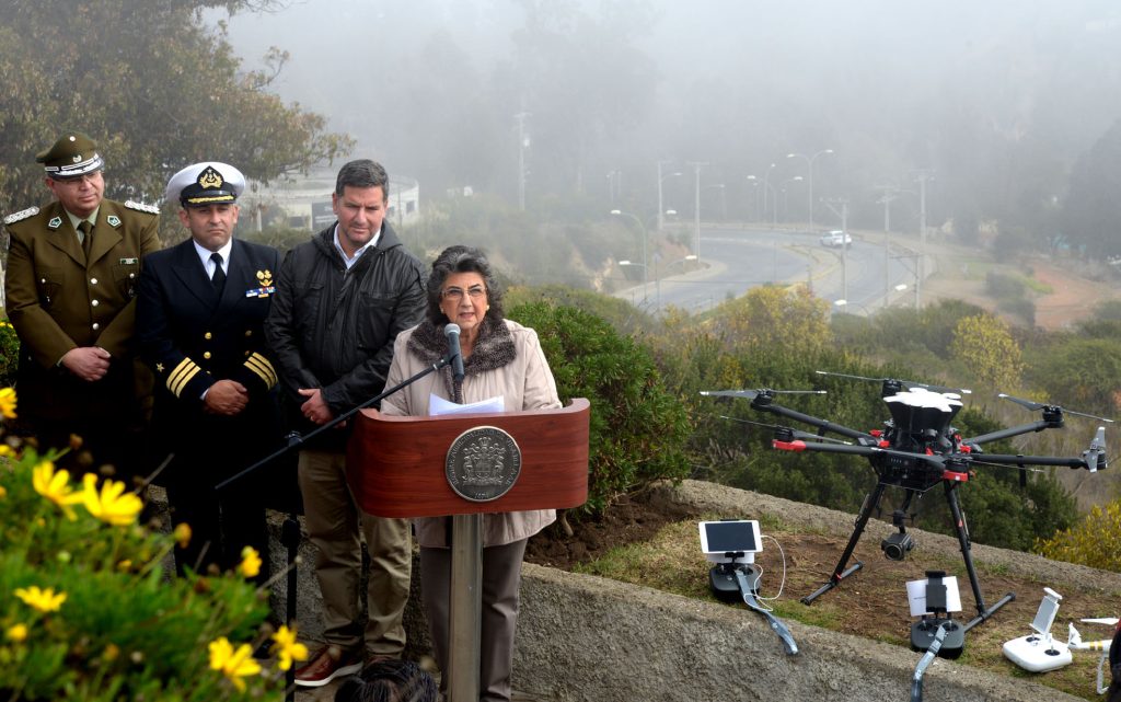 Imagen principal: Municipio de Viña del Mar inició operación de drones para potenciar seguridad ciudadana