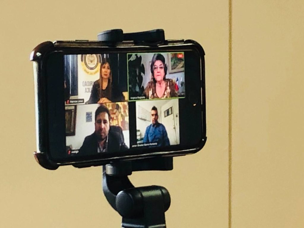 Imagen principal: Consejo Comunal de Seguridad Pública, en sesión on-line, acordó acciones para enfrentar delitos durante actual contingencia sanitaria e invitar a jefe de zona para próxima reunión