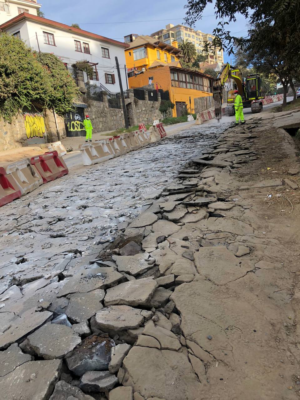 Mejoramiento de circuito vial de calles Traslaviña, Oriental y Etchevers Alto comienza nueva etapa