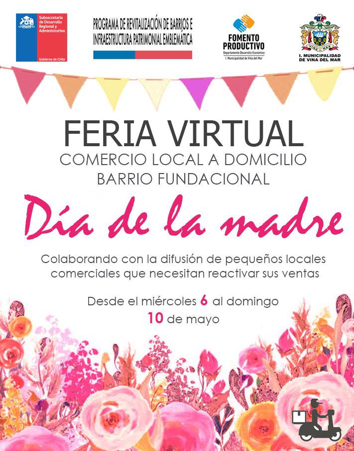 Municipio de Viña del Mar organiza “Feria virtual comercio local a domicilio” en el marco del Día de la madre
