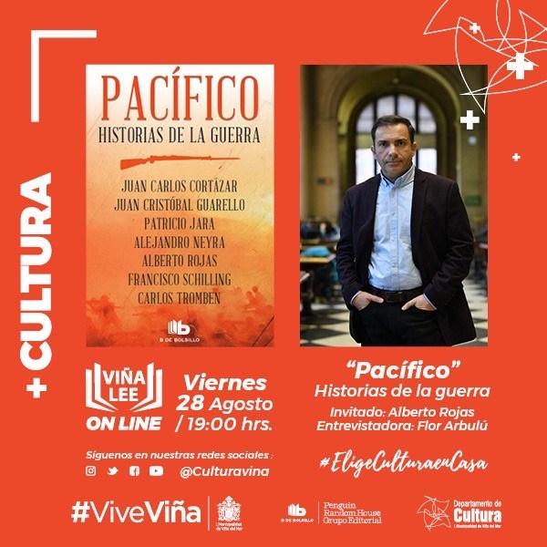 Municipalidad de Viña del Mar invita a transmisión de entrevista al escritor Alberto Rojas