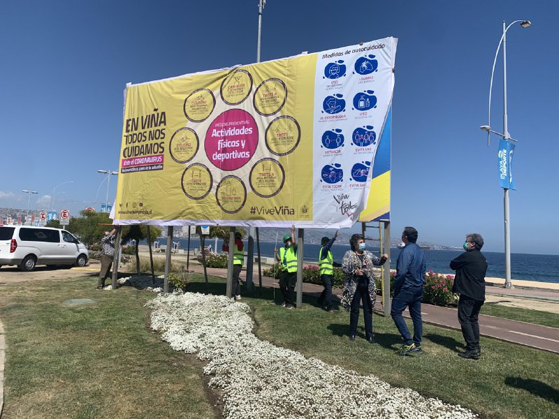 Alcaldesa Virginia Reginato hace llamado a seguir cumpliendo medidas de prevención tras levantamiento de la cuarentena en Viña del Mar