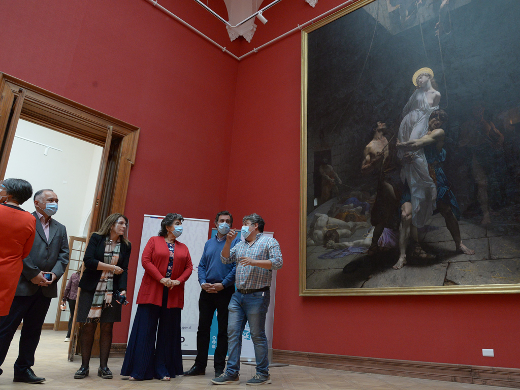 Recepción obras de arte Palacio Vergara