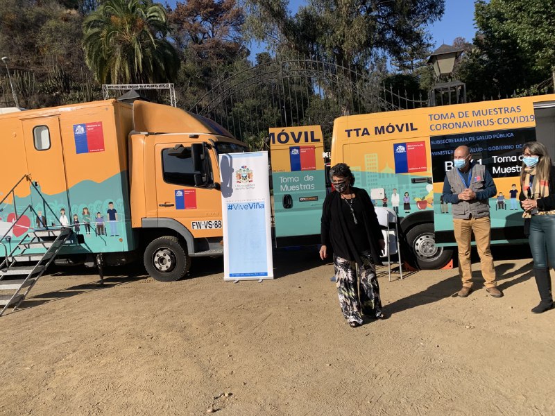 Autoridades de Viña del Mar reiteran llamado a la comunidad para realizarse examen PCR gratuito y así detectar casos asintómaticos de Covid 19