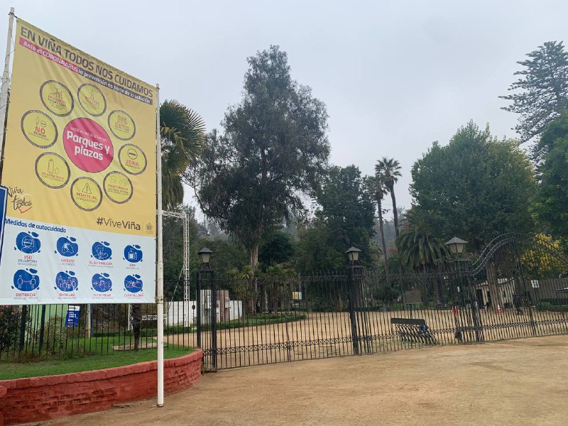 Parques y paseos de Viña del Mar se reabrieron al público tras avance a fase 2 del plan paso a paso