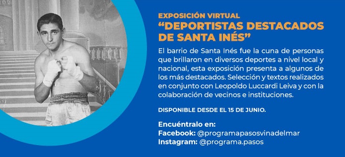 Imagen principal: Vecinos del barrio Santa Inés presentan exposición digital que destaca a antiguos deportistas de este sector