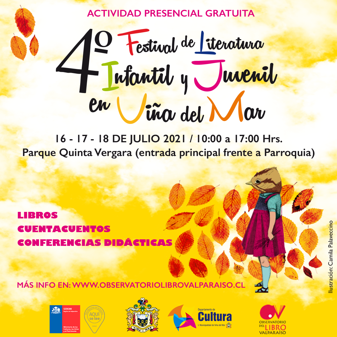 4º Festival de literatura infantil y juvenil presencial en los jardines del Parque Quinta Vergara en Viña del Mar