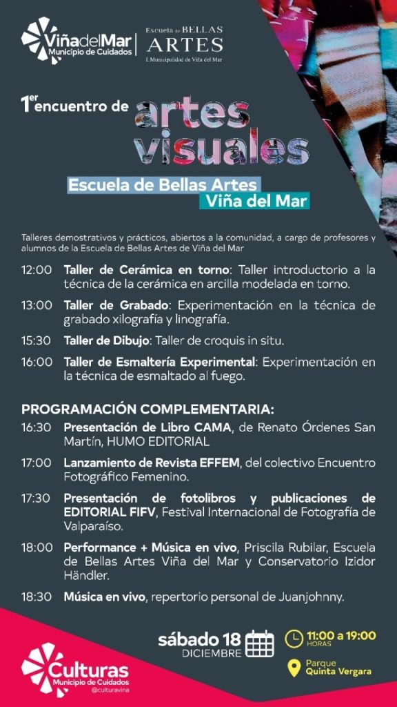 Imagen principal: Municipio de Cuidados de Viña del Mar invita a participar en el 1er encuentro de artes visuales