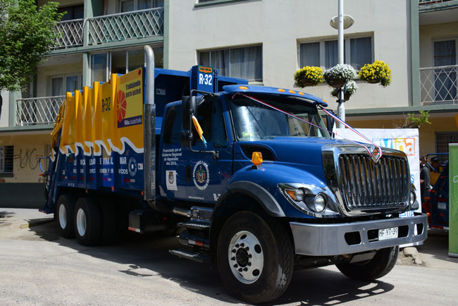 Viña del mar inicia proceso de renovación de camiones recolectores de aseo domiciliario para mejorar servicio