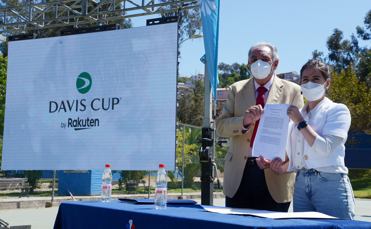 Alcaldesa Ripamonti establece convenio con federación para realización de Copa Davis y potenciar el tenis en Viña del Mar