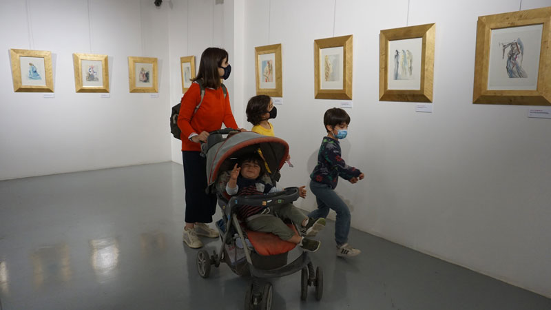 Con gran afluencia de público finalizó exposición “La Divina Comedia” de Salvador Dalí