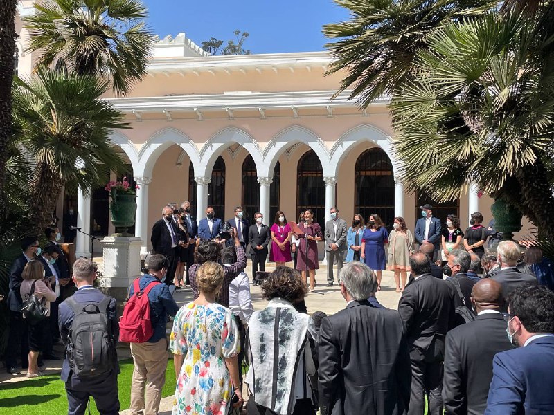 Alcaldesa Ripamonti recibió a delegaciones internacionales e invitados que asistieron al cambio de mando presidencial