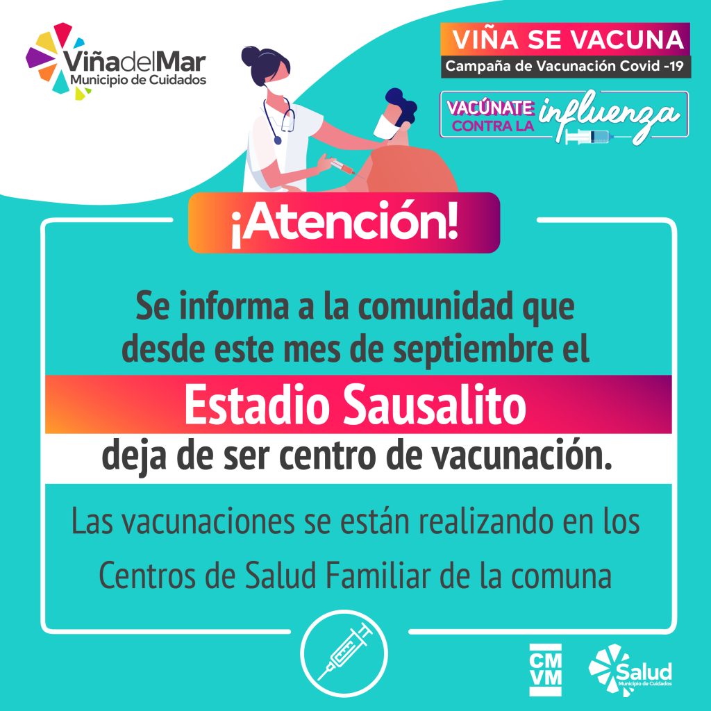 Imagen principal: Programa de vacunación anti Covid e influenza continúa en Viña del Mar en Cesfam de los distintos sectores