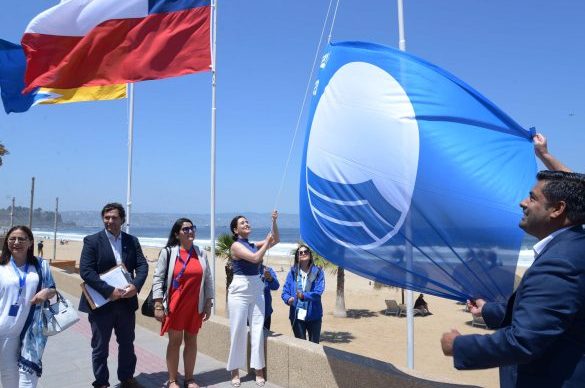 Certifican con calidad de sostenibilidad “Blue flag” a playa del 5° sector de Reñaca