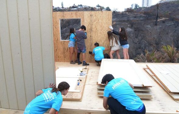 TECHO-Chile y Municipalidad de Viña del Mar comienzan reconstrucción de viviendas afectadas por el incendio