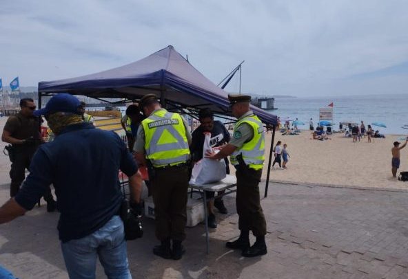 Aumenta fiscalización contra el comercio ambulante ilegal en Viña del Mar: 20 carros de mojito y comida decomisados