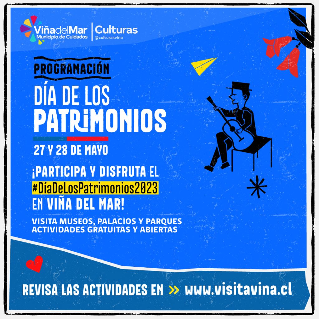 Imagen principal: Viña del Mar invita a celebrar en 18 puntos de la ciudad el Día de los Patrimonios con diversas actividades abiertas a la comunidad