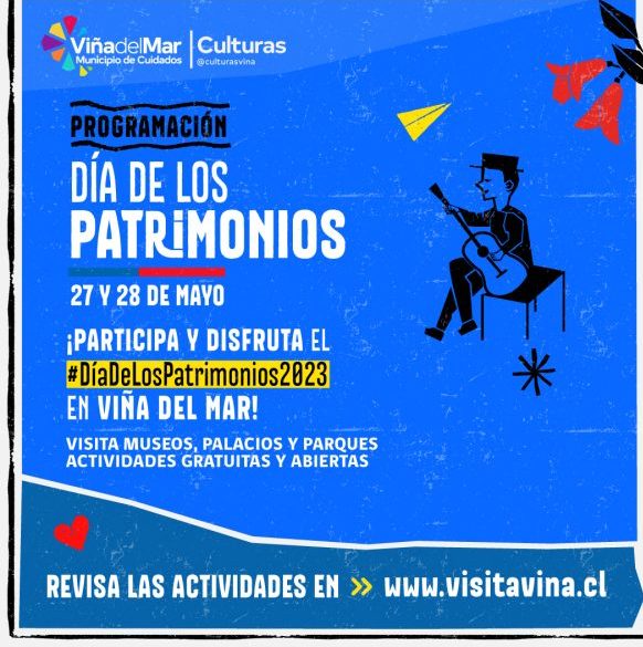 Viña del Mar invita a celebrar en 18 puntos de la ciudad el Día de los Patrimonios con diversas actividades abiertas a la comunidad