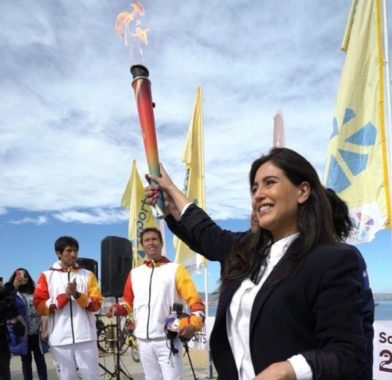 Desde el cielo la antorcha Panamericana llegó a Viña del Mar que se encuentra totalmente preparada como sede de los juegos Panamericanos y Parapanamericanos Santiago 2023   