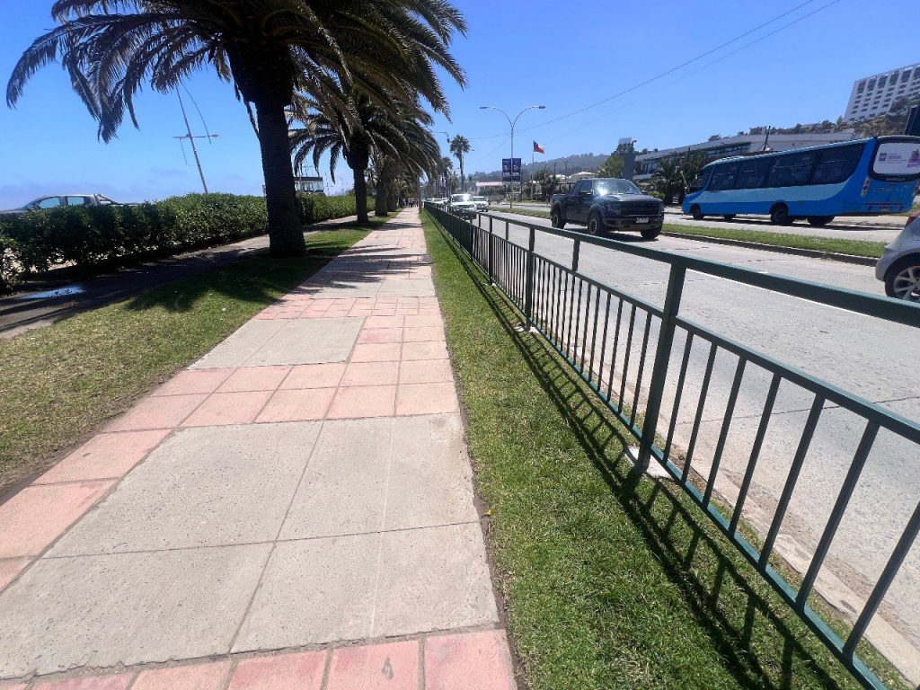 Imagen principal: Deportes y paseos más seguros: Municipio de Viña del Mar instala barandas de protección en borde costero de Las Salinas