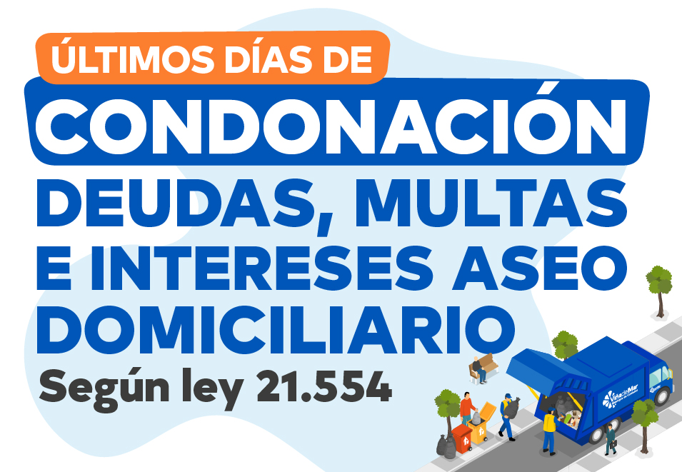 Condonación deudas de aseo domiciliario