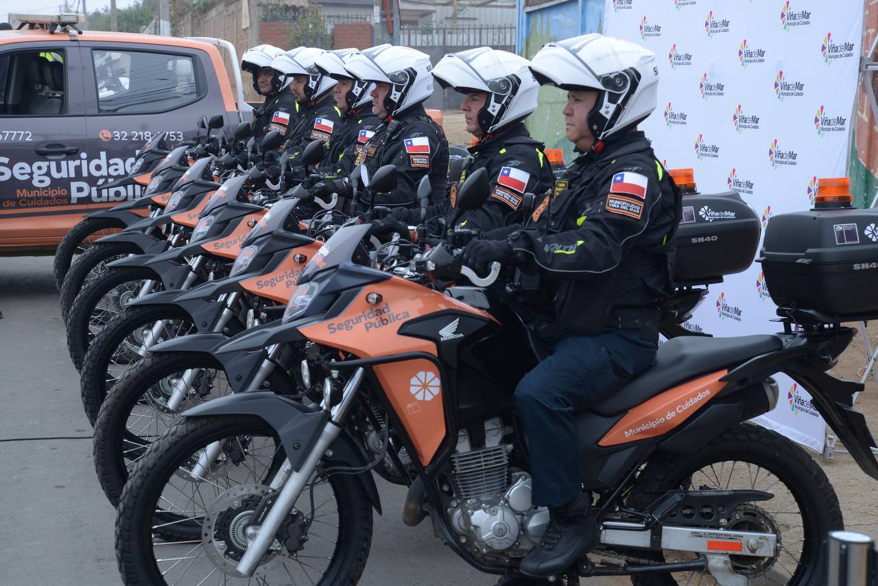 Municipio de Viña del Mar incorpora motocicletas todo terreno para reforzar patrullaje preventivo y aumentar la seguridad en la ciudad