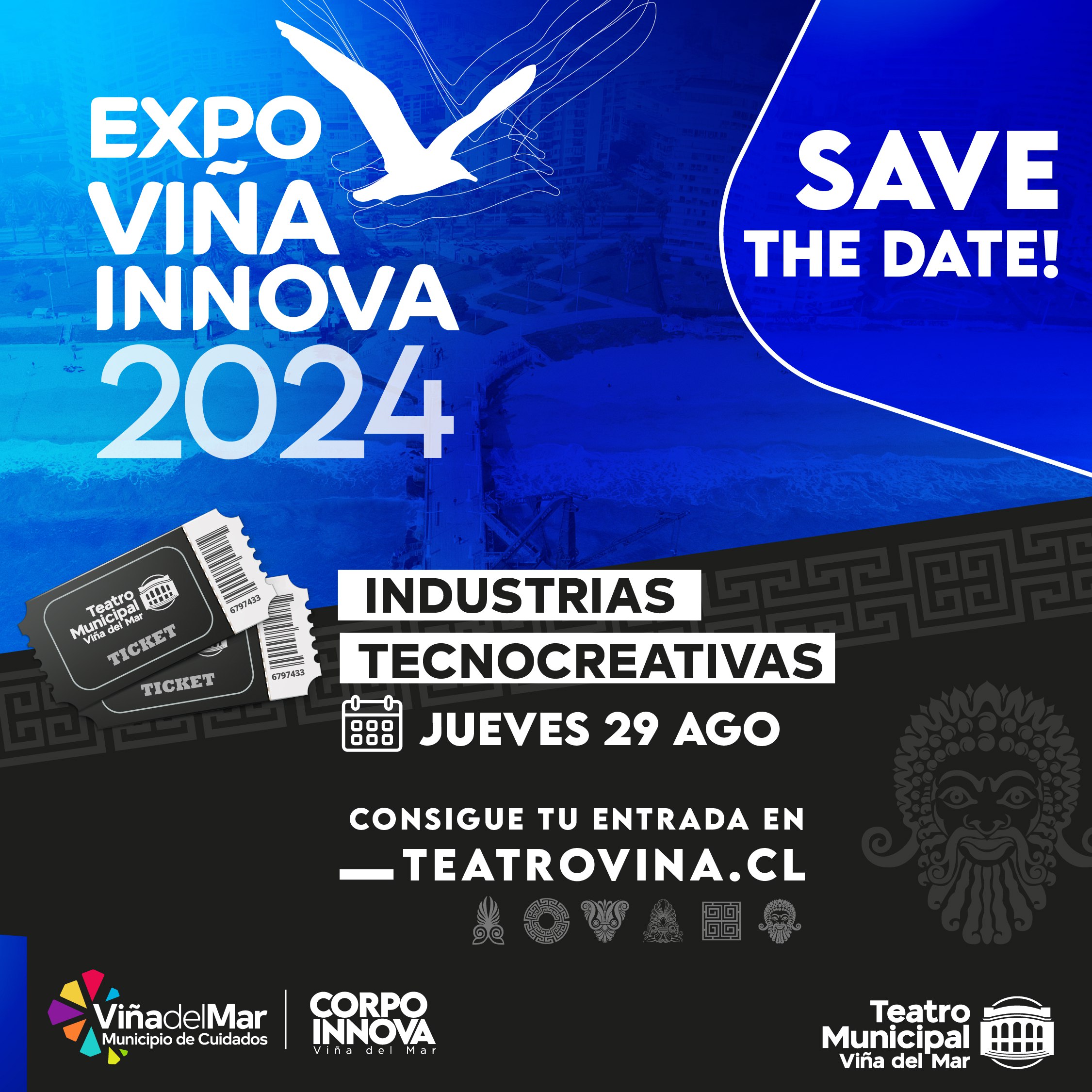 “Expo Innova 2024” para fomentar el desarrollo de la industria tecnocreativa se realizará en el Teatro Municipal de Viña del Mar