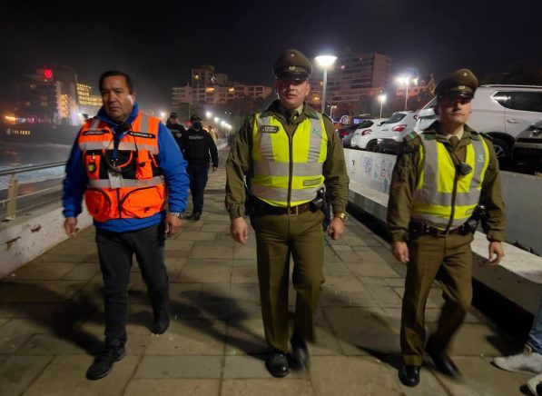 Activa fiscalización realizan municipio, Armada y Carabineros durante noches de Fiestas Patrias en Viña del Mar
