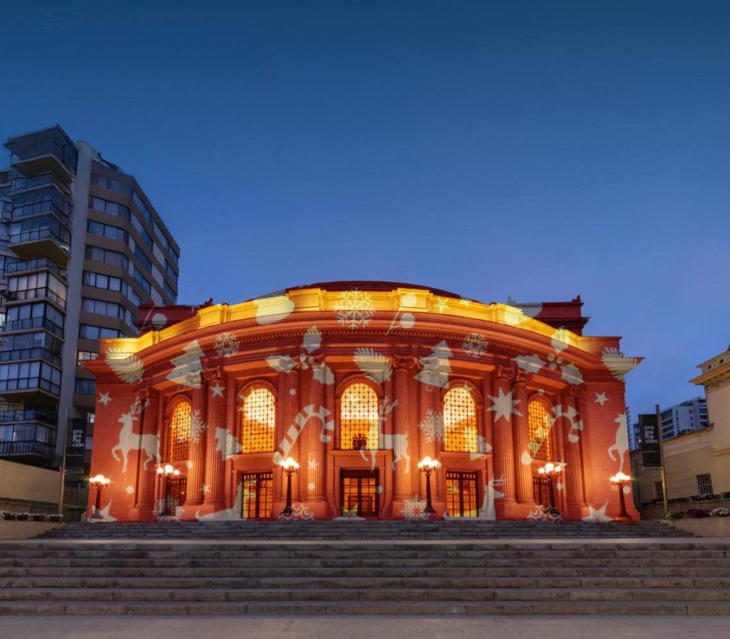 Imagen principal: Espectacular evento navideño con show de luces y villancicos se realizará en frontis del Teatro Municipal de Viña del Mar