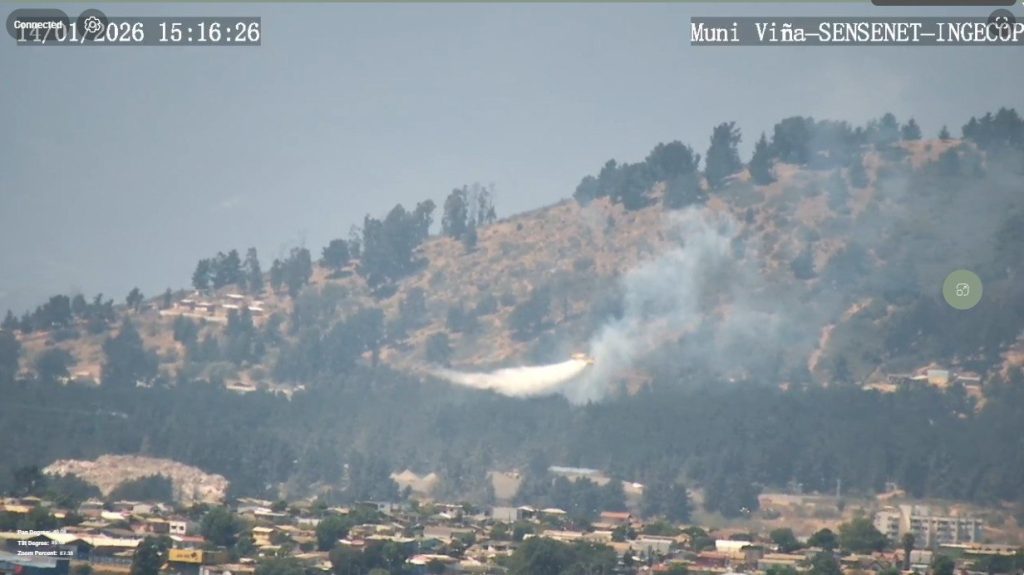 Imagen principal: Sistema de detección temprana automática de incendios forestales en Viña del Mar  demuestra  su eficacia