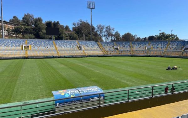 Imagen de la noticia Cancha de estadio Sausalito está lista para recibir partido de Everton v/s Limache