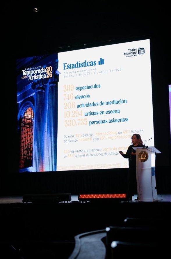 Imagen de la noticia Teatro Municipal de Viña del Mar lanza temporada 2026 con más de 60 espectáculos