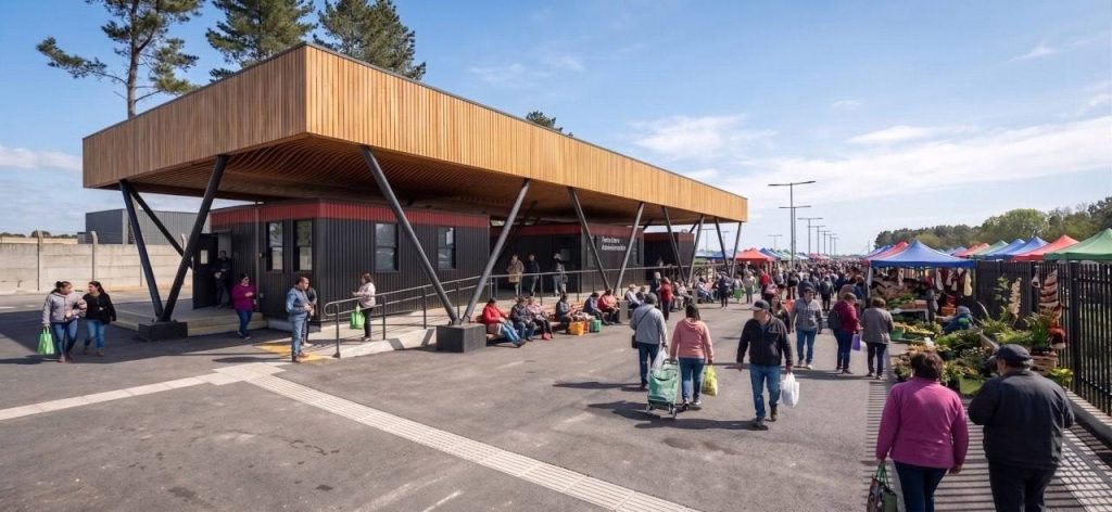 Imagen principal: Inician las obras de mejoramiento en feria Caupolicán de Achupallas
