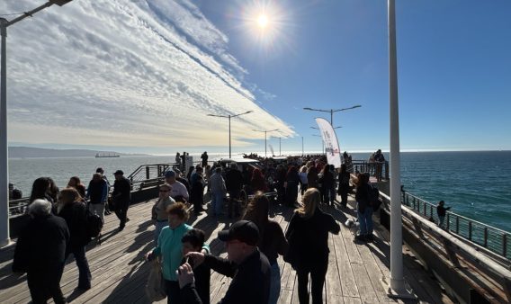 Imagen de la noticia Con  éxito de público se realizó inédita exhibición de  autos antiguos en  el Muelle Vergara
